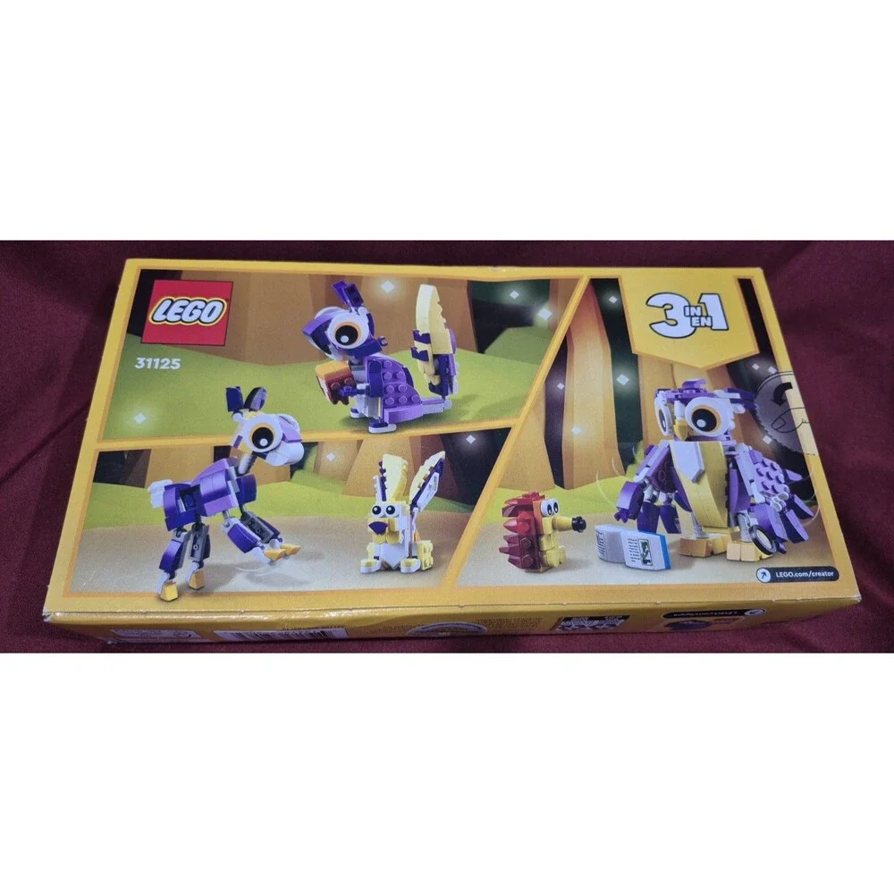 New LEGO CREATOR: Fantasy Forest Creatures (31125) Unopened Box Box Damage